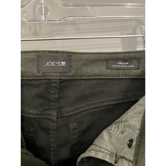 Joe’s Jeans Coated Camo The Icon Mid-Rise Skinny Ankle Jeans Women Size 25 - Picture 5 of 16